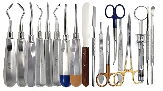 Canine and Feline Veterinary Dental Tools And Extraction Set