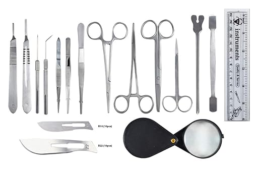 Made with Surgical Stainless Steel. Ideal for Biology, Anatomy, Botany, and Veterinary Students