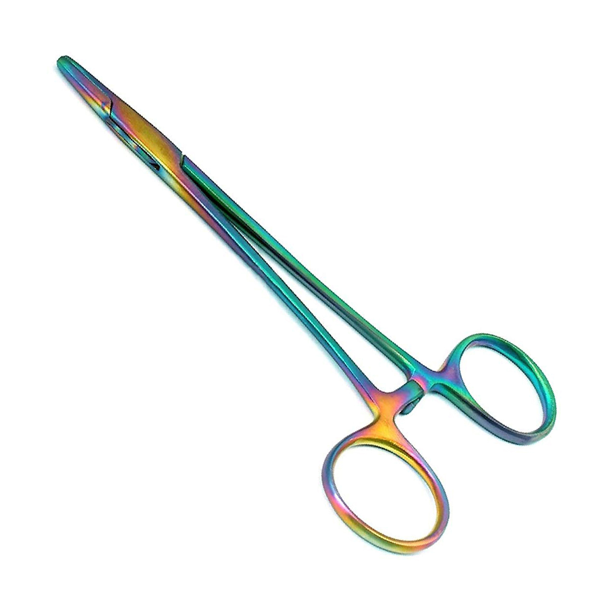 Multi Titanium Color Rainbow Mayo Needle Holder