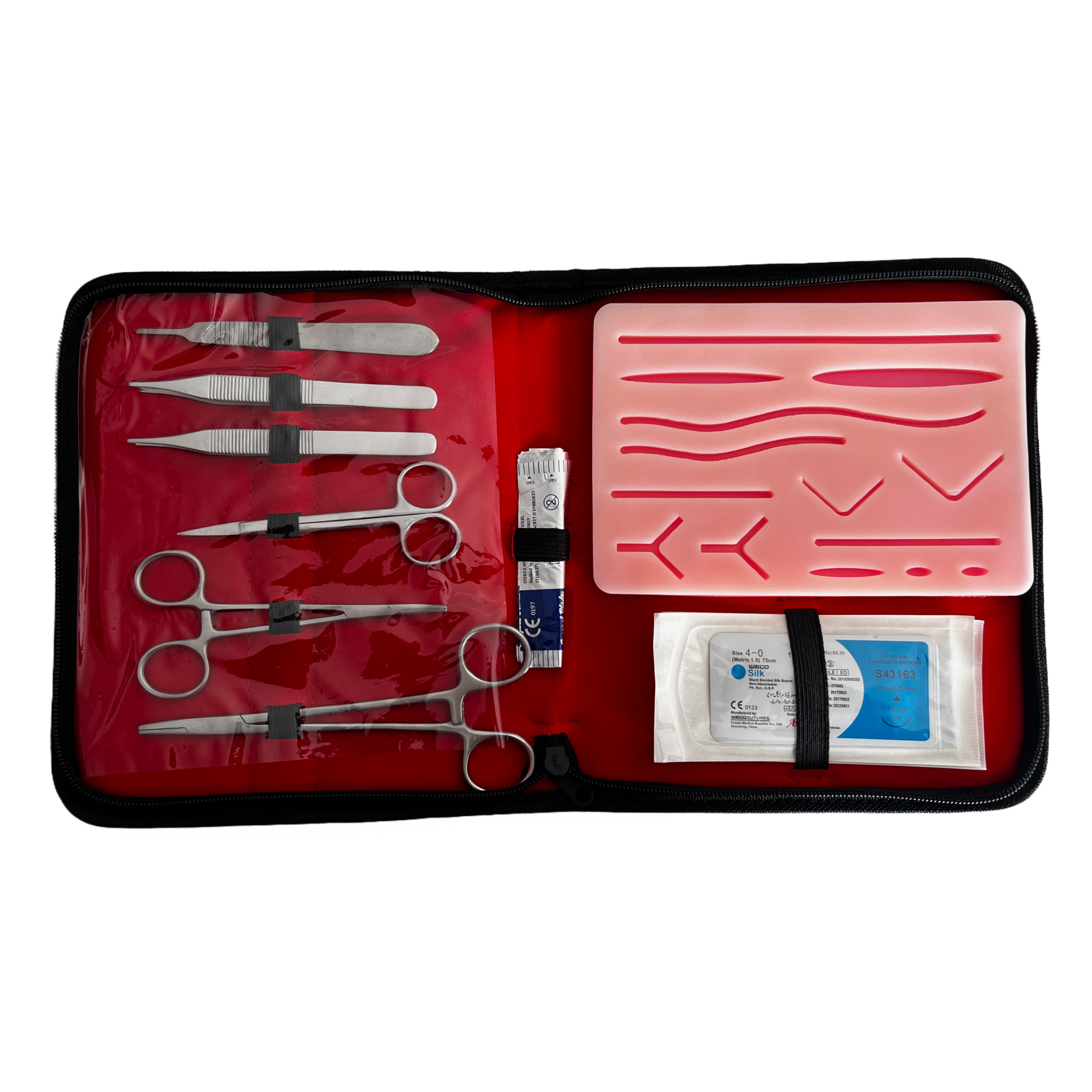 Complete Silicon Suture Practice Kit 